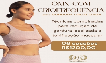 Ônix com criofrequência para gordura localizada