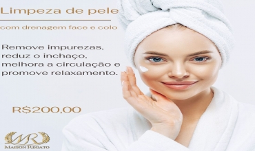 Limpeza de pele com drenagem face e colo