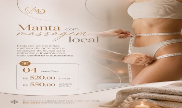 Manta com massagem local
