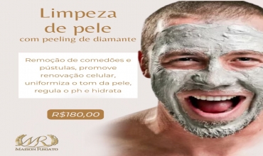 Limpeza de pele com peeling de diamante