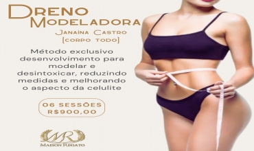Dreno Modeladora JC - corpo todo 1h30m