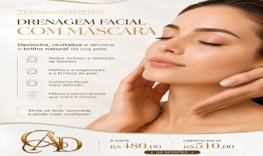 Drenagem facial c/ máscara