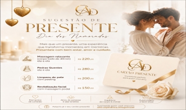 Sugestão de presente - dia dos namorados